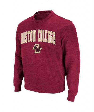 Men's Maroon Boston College Eagles Arch Logo Crew Neck Sweatshirt $21.15 Sweatshirt