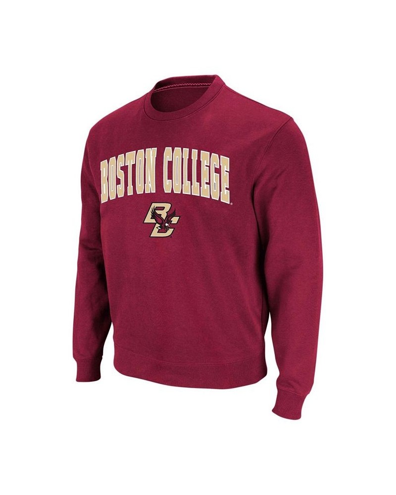 Men's Maroon Boston College Eagles Arch Logo Crew Neck Sweatshirt $21.15 Sweatshirt