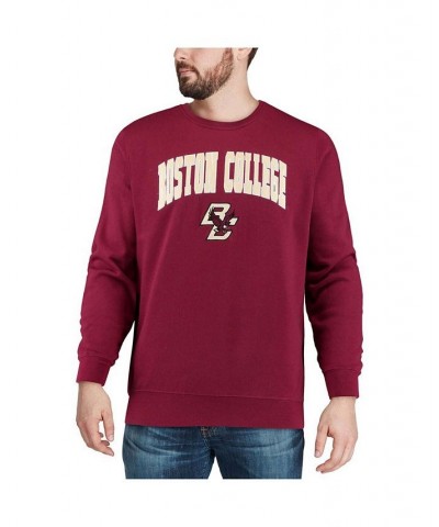 Men's Maroon Boston College Eagles Arch Logo Crew Neck Sweatshirt $21.15 Sweatshirt