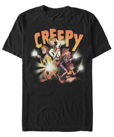 Scooby-Doo Men's Creepy Flashlight Group Short Sleeve T-Shirt $14.35 T-Shirts