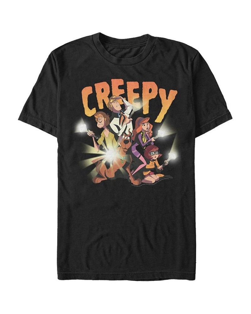 Scooby-Doo Men's Creepy Flashlight Group Short Sleeve T-Shirt $14.35 T-Shirts