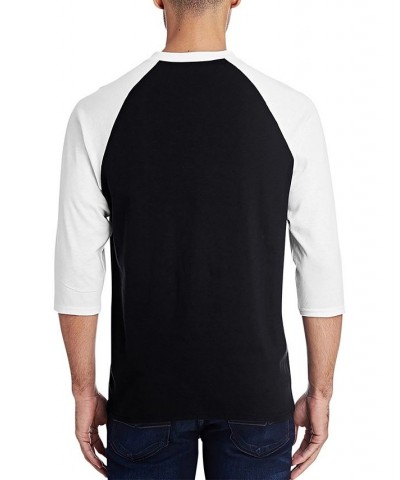 Men's Raglan Baseball Word Art Whiskers T-shirt Multi $26.54 T-Shirts