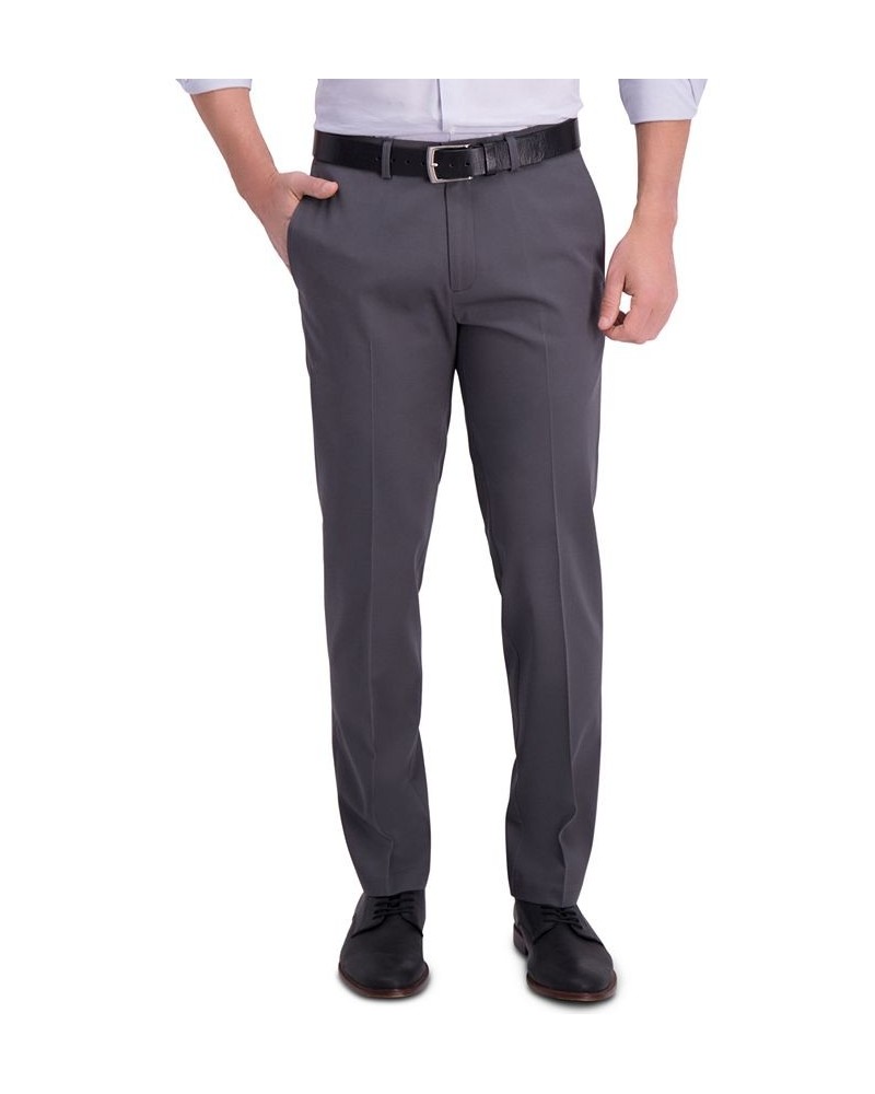 Men’s Iron Free Premium Khaki Straight-Fit Flat-Front Pant Dark Grey $23.65 Pants