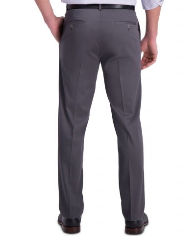 Men’s Iron Free Premium Khaki Straight-Fit Flat-Front Pant Dark Grey $23.65 Pants