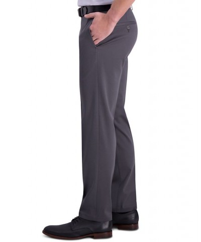 Men’s Iron Free Premium Khaki Straight-Fit Flat-Front Pant Dark Grey $23.65 Pants