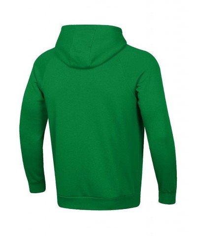 Men's Green Notre Dame Fighting Irish Mascot School Logo All Day Raglan Pullover Hoodie $35.70 Sweatshirt