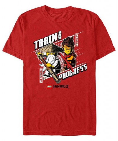 Men's Lego Ninjago Progress Ninja Short Sleeve T-shirt Red $18.54 T-Shirts