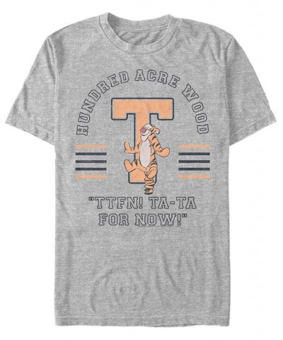 Men's Tigger Collegiate Short Sleeve T-Shirt Gray $15.75 T-Shirts