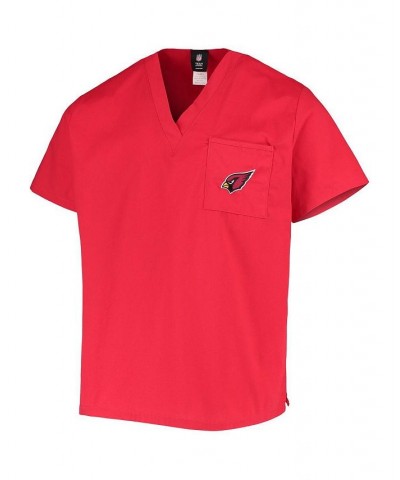 Men's Cardinal Arizona Cardinals V-Neck Scrub Top $19.80 Tops