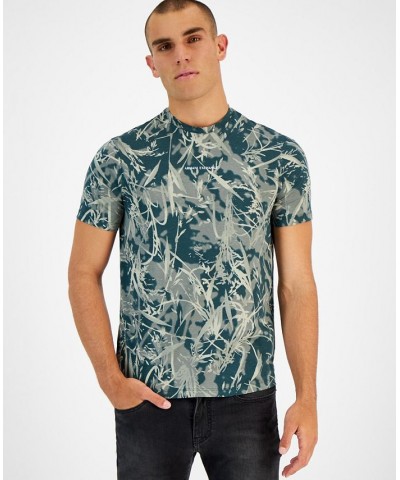 Men's Camouflage Logo Graphic T-Shirt Green $30.75 T-Shirts