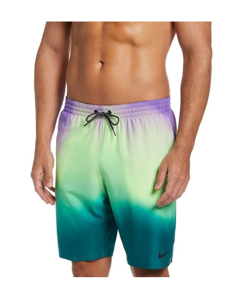 Men's Aurora Borealis 9" Volley Shorts Green $32.48 Swimsuits