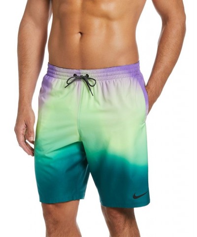 Men's Aurora Borealis 9" Volley Shorts Green $32.48 Swimsuits