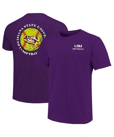 Men's Purple LSU Tigers Softball Seal T-shirt $18.89 T-Shirts