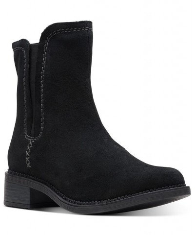 Women's Maye Zip Booties Black $51.00 Shoes