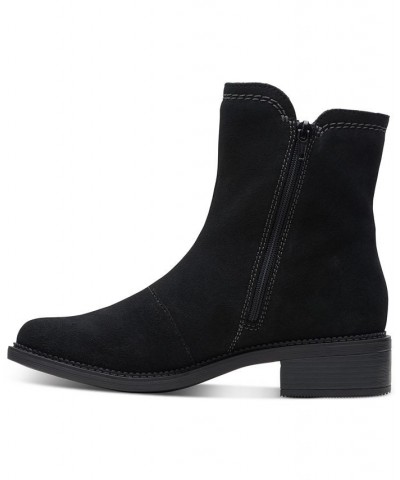 Women's Maye Zip Booties Black $51.00 Shoes