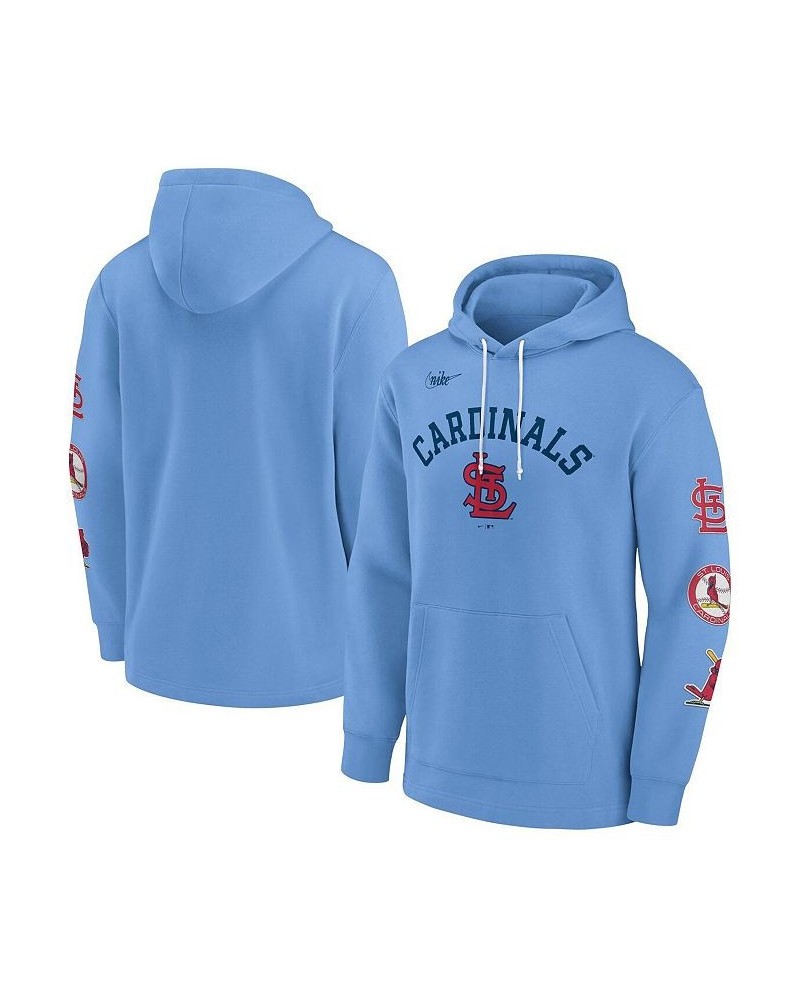 Men's Light Blue St. Louis Cardinals Rewind Lefty Pullover Hoodie $39.90 Sweatshirt