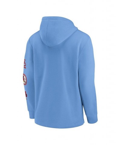 Men's Light Blue St. Louis Cardinals Rewind Lefty Pullover Hoodie $39.90 Sweatshirt