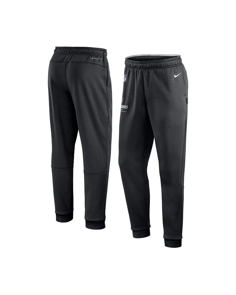 Men's Black Las Vegas Raiders Sideline Logo Performance Pants $38.49 Pants