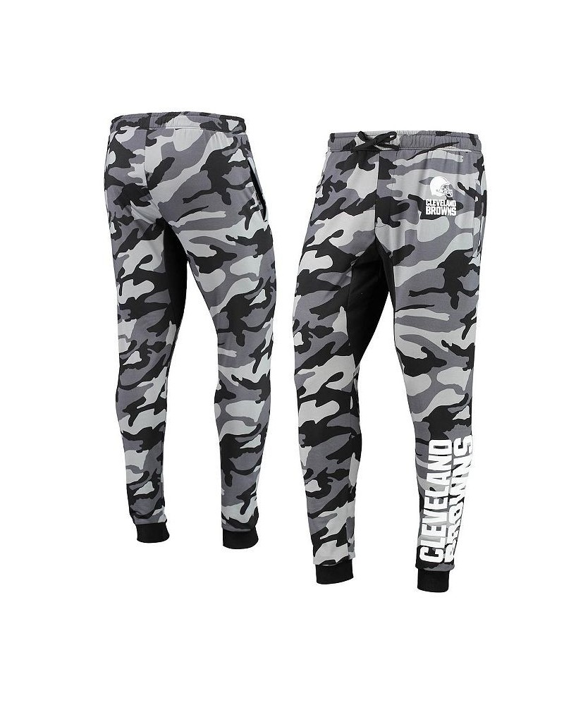 Men's Black Cleveland Browns Camo Jogger Pants $35.20 Pants