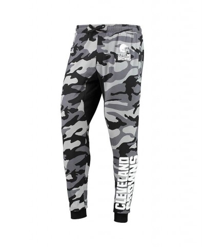 Men's Black Cleveland Browns Camo Jogger Pants $35.20 Pants