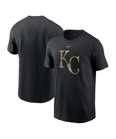 Men's Black Kansas City Royals Camo Logo Team T-shirt $25.19 T-Shirts