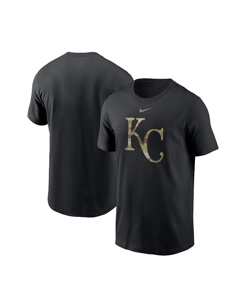 Men's Black Kansas City Royals Camo Logo Team T-shirt $25.19 T-Shirts