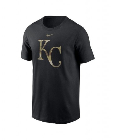 Men's Black Kansas City Royals Camo Logo Team T-shirt $25.19 T-Shirts