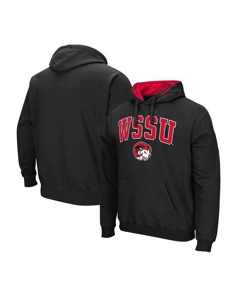 Men's Black Winston-Salem State Rams Arch & Logo Pullover Hoodie $34.19 Sweatshirt