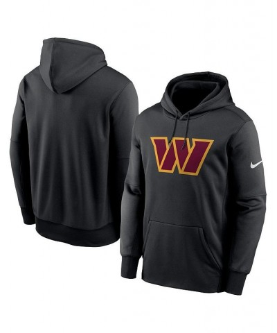 Men's Black Washington Commanders Primary Logo Performance Pullover Hoodie $39.10 Sweatshirt