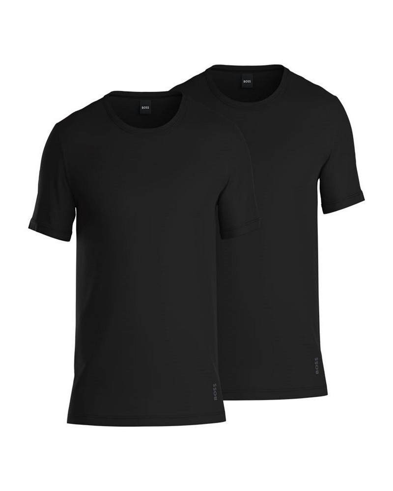 Men's 2-Pk. Modern Solid Crewneck T-Shirts Black $20.80 Undershirt