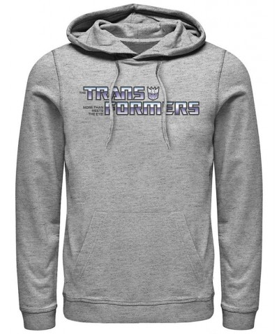 Men's Transformers Generations Decepticon Logo Fleece Hoodie Gray $31.68 Sweatshirt