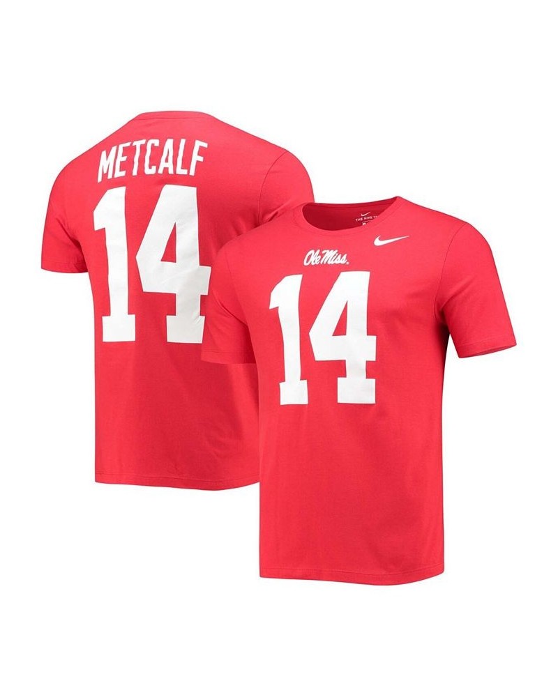 Men's Dk Metcalf Red Ole Miss Rebels Alumni Name Number T-shirt $15.36 T-Shirts