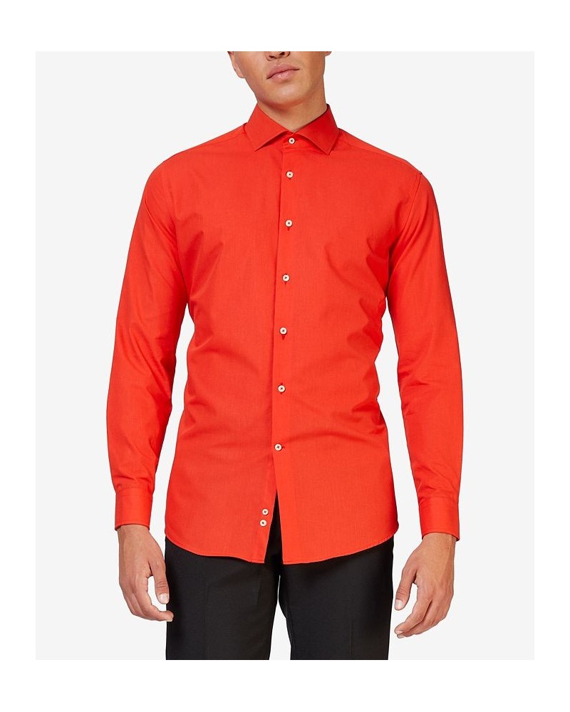 Men's Solid Color Shirt Red $18.00 Dress Shirts