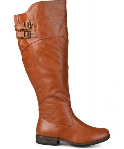 Women's Extra Wide Calf Tori Boot Brown $37.79 Shoes