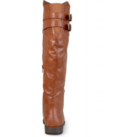 Women's Extra Wide Calf Tori Boot Brown $37.79 Shoes