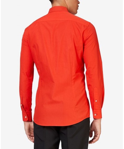 Men's Solid Color Shirt Red $18.00 Dress Shirts