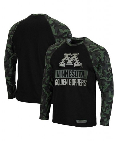 Men's Black, Camo Minnesota Golden Gophers Big and Tall OHT Military-Inspired Appreciation Raglan Long Sleeve T-shirt $34.44 ...