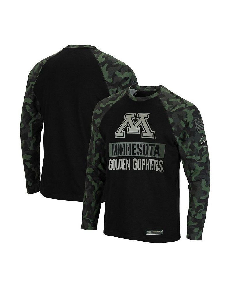 Men's Black, Camo Minnesota Golden Gophers Big and Tall OHT Military-Inspired Appreciation Raglan Long Sleeve T-shirt $34.44 ...