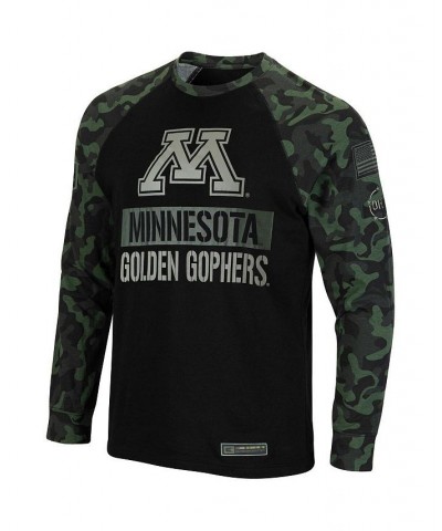 Men's Black, Camo Minnesota Golden Gophers Big and Tall OHT Military-Inspired Appreciation Raglan Long Sleeve T-shirt $34.44 ...