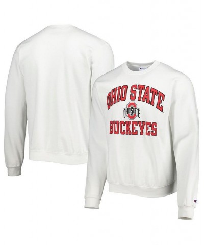 Men's White Ohio State Buckeyes High Motor Pullover Sweatshirt $33.14 Sweatshirt