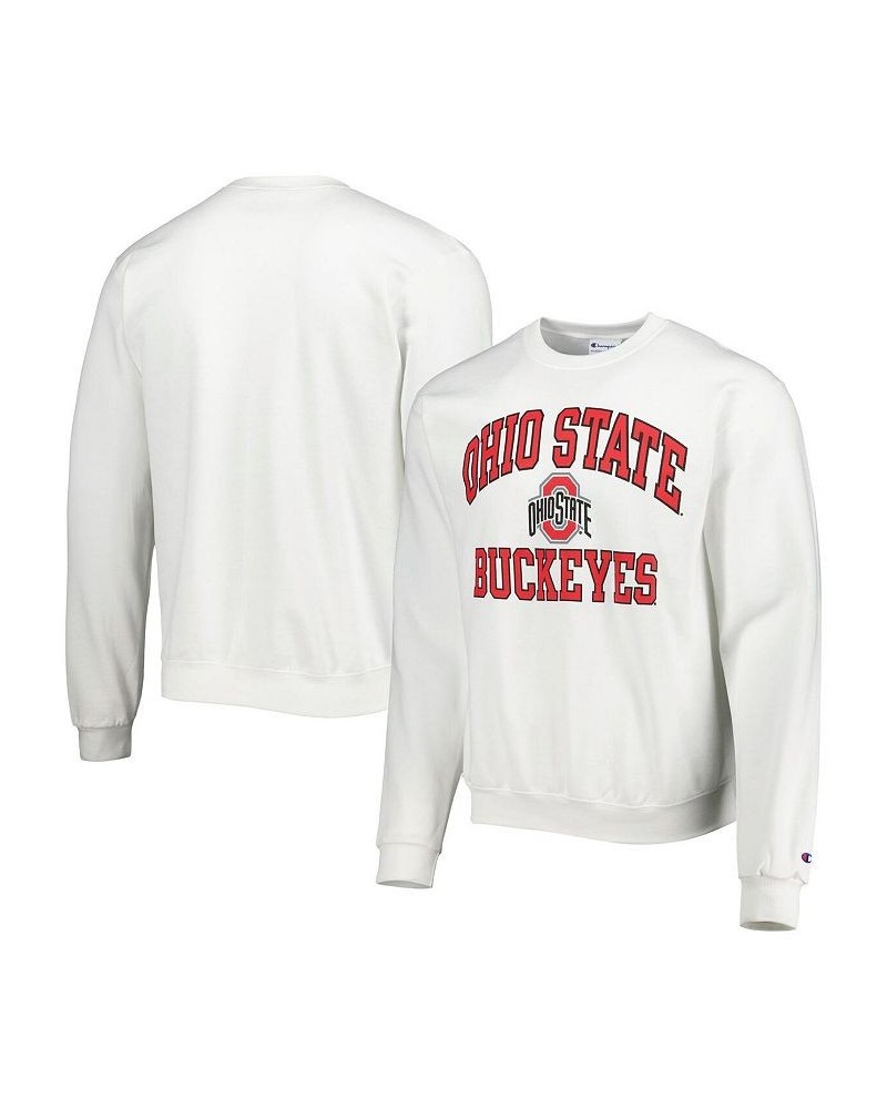 Men's White Ohio State Buckeyes High Motor Pullover Sweatshirt $33.14 Sweatshirt