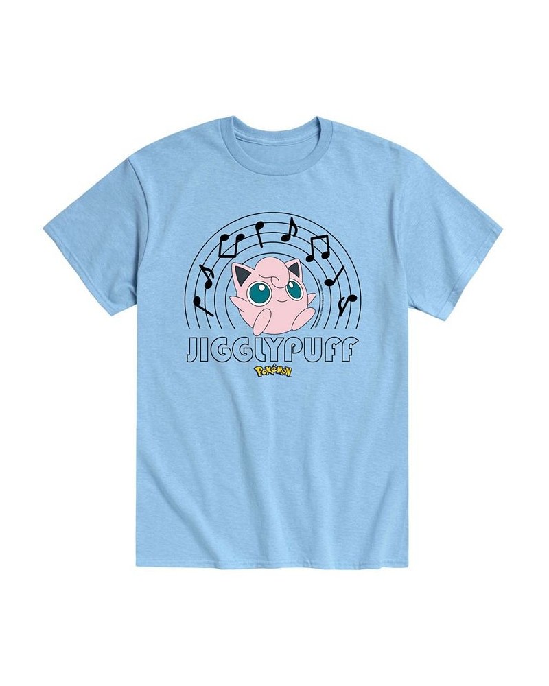 Men's Pokemon Jigglypuff T-shirt Blue $20.99 T-Shirts