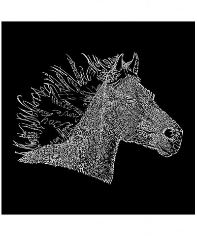 Men's Word Art - Horse Mane T-Shirt Gray $20.99 T-Shirts