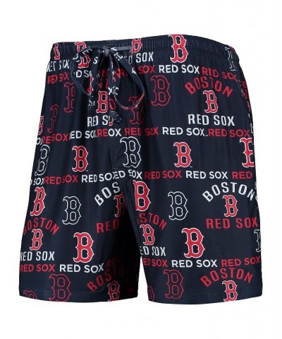 Men's Navy Boston Red Sox Flagship Allover Print Knit Jam Shorts $23.59 Shorts