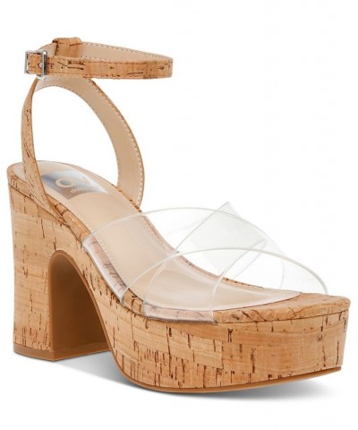 Women's Maggie Ankle-Strap Platform Sandals Multi $43.35 Shoes