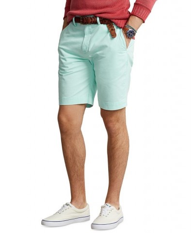 Men's 9-1/2-Inch Stretch Slim Fit Shorts Blue $40.80 Shorts