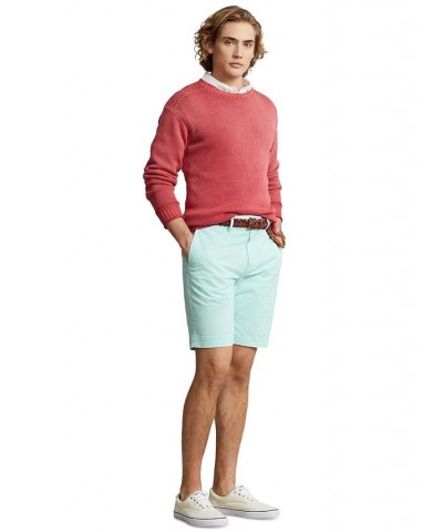 Men's 9-1/2-Inch Stretch Slim Fit Shorts Blue $40.80 Shorts