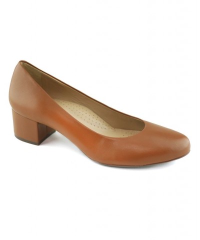 Women's Broad Street Napa Soft Pumps Brown $79.20 Shoes