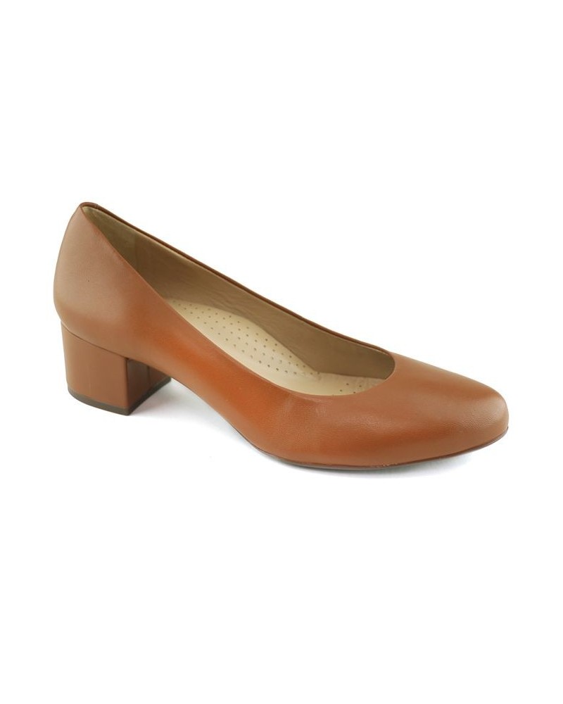 Women's Broad Street Napa Soft Pumps Brown $79.20 Shoes