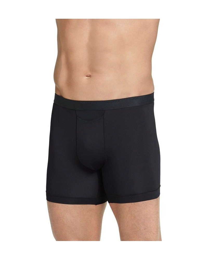 Men's Travel Quick-Dry Boxer Briefs Black $11.22 Underwear